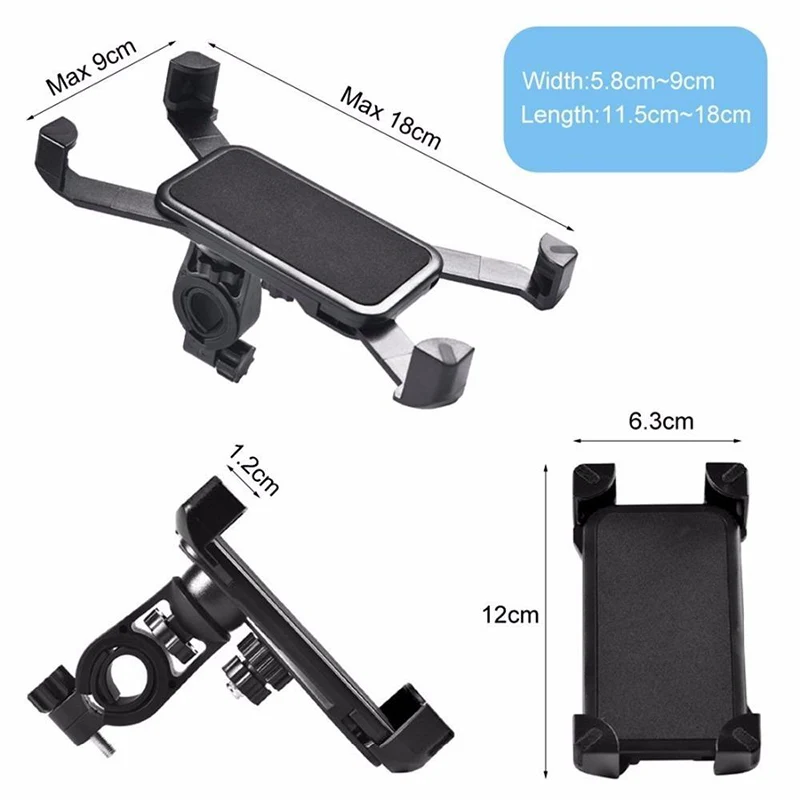 

Universal Motorcycle MTB Bicycle Handlebar Mount Holder Stand For Mobile Phone