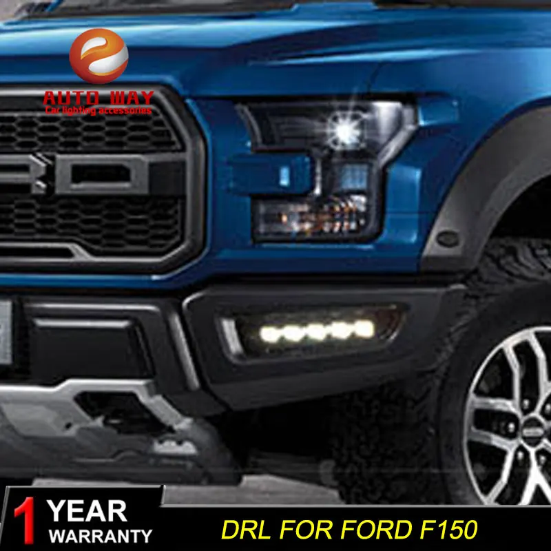 Free shipping 12V 6000k LED DRL Daytime running light case for Ford