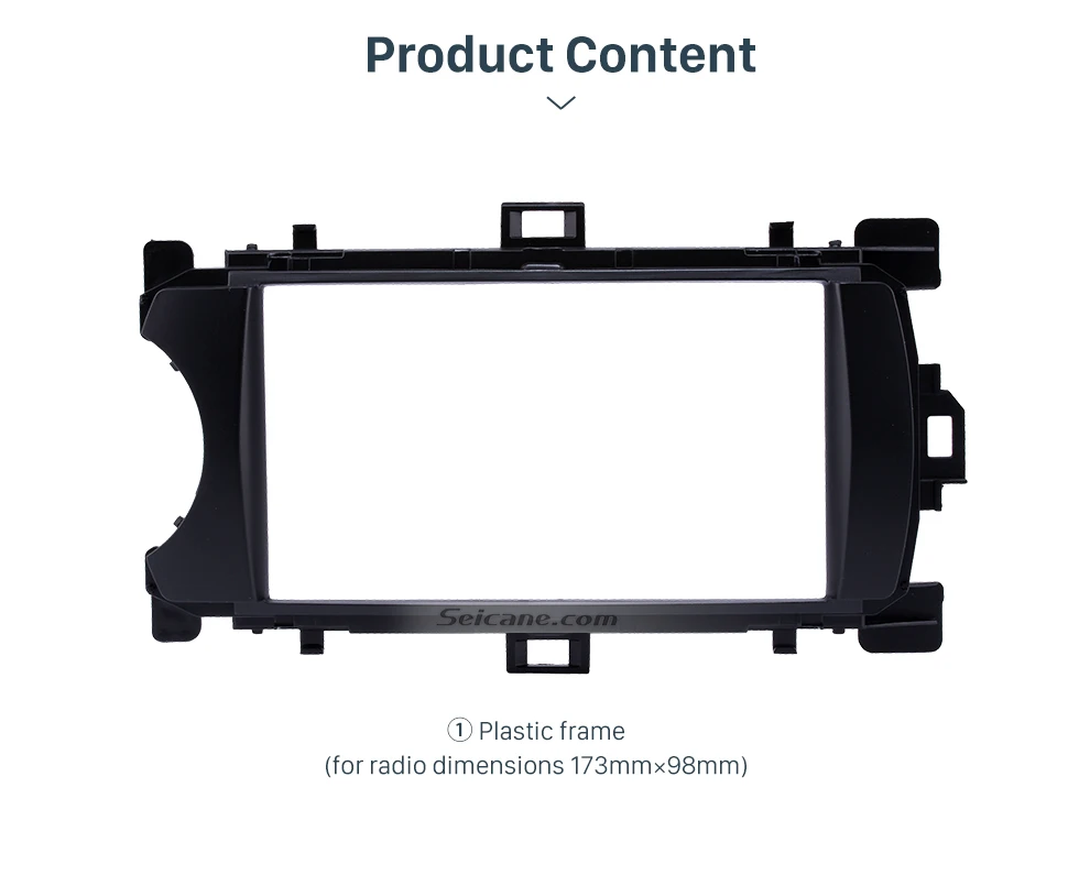Product Content Ingenious Double Din 2012 Toyota Yaris Vitz LHD Car Radio Fascia Stereo Dash CD Trim Bezel Audio Cover 