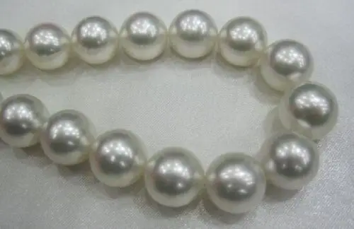 

FREE SHIPPING HOT sell new Style >>>HUGE 18" 11-12MM NATURAL SOUTH SEA WHITE PEARL NECKLACE AAA