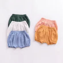 Для маленьких мальчиков летние шорты для девочек Треугольники шорты из хлопчатобуманой ткани "канифас" одежда для маленьких детей Детские шорты шаровары для лета для маленьких девочек плавки