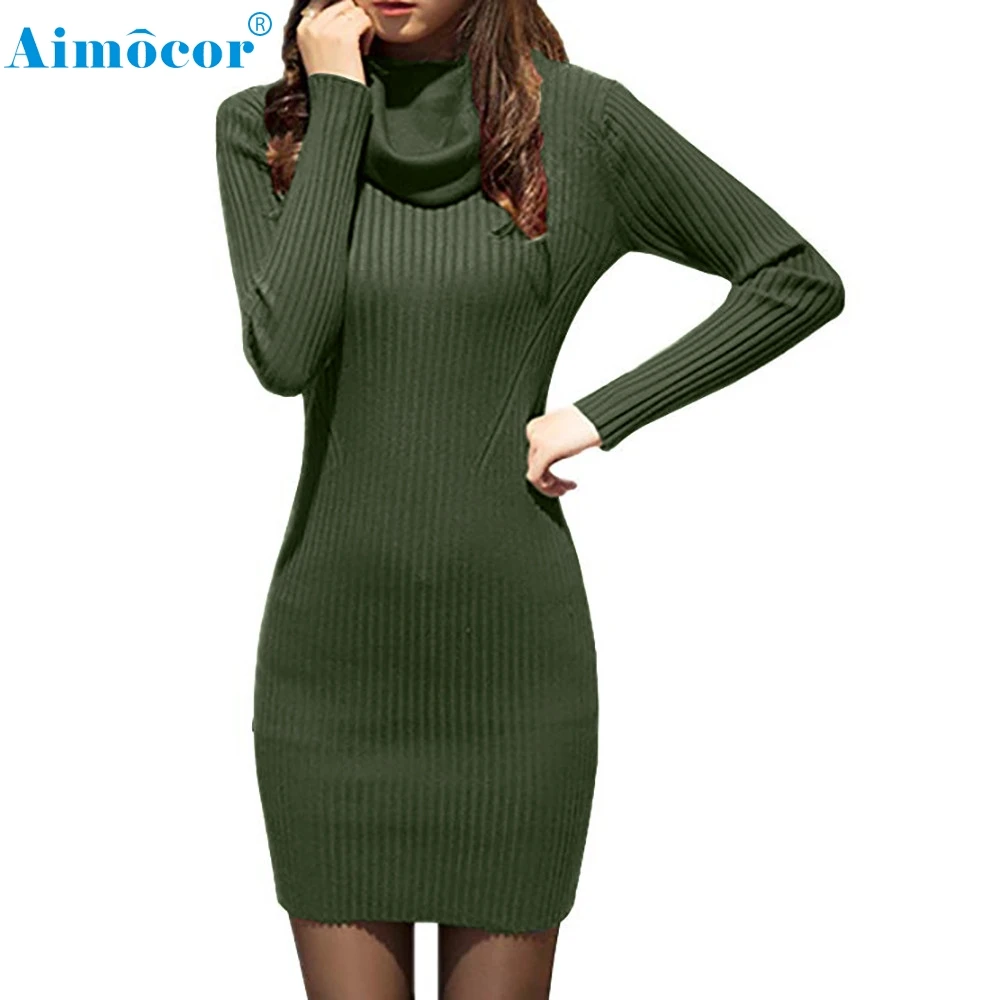 slim fit sweater dress