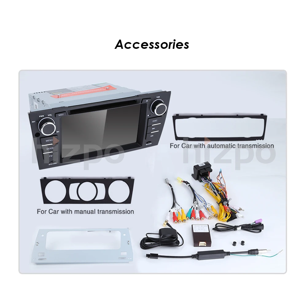 Best Car Multimedia Player GPS Android 9.0 1 Din DVD Automotivo For BMW/3 Series E90/E91/E92/E93 2GB RAM Radio FM Wifi 4G SWC DAB USB 5