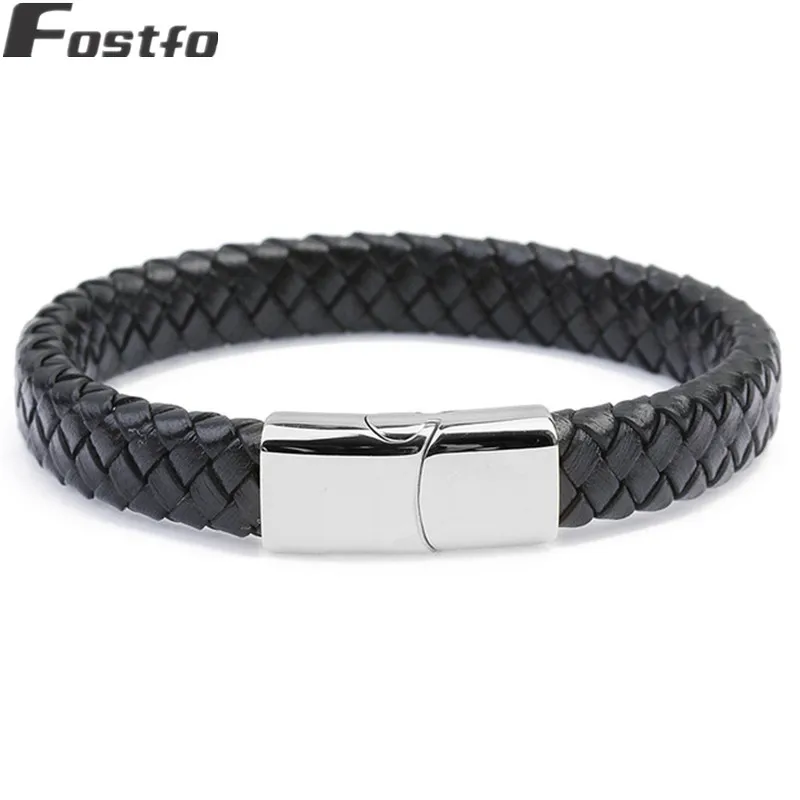 2018-New-Red-Brown-Black-100-Genuine-Braided-Leather-Wrap-Bracelet-Men-Male-Stainless-Steel-Magnet.jpg_640x640