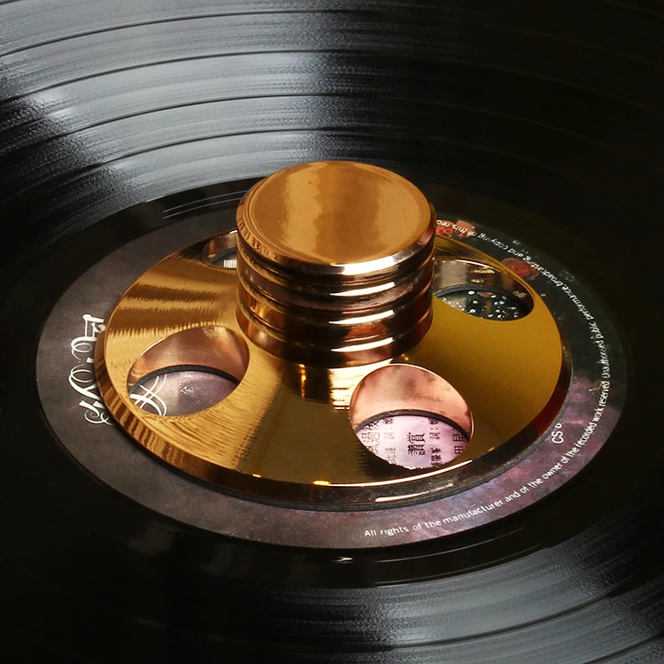 W-005 долгоиграющая запись металлический диск стабилизатор вес виниловая запись проигрыватель HiFi амортизация 280 г 320 г серебро золото