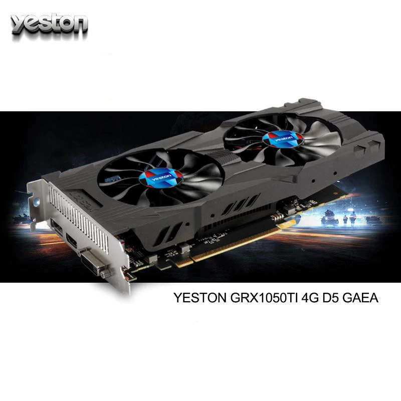 Yeston Radeon RX460 GPU 4 ГБ игровой Видеокарты GDDR5 128bit DVI HDMI настольного компьютера видео 6000