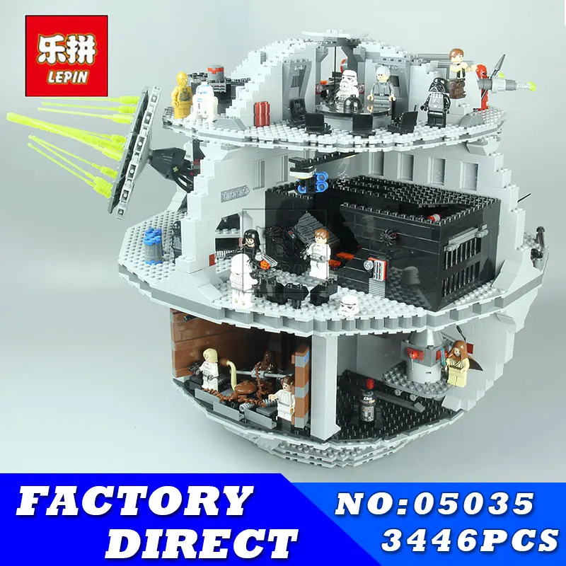 

LEPIN 05035,05026,05083,05038 Star Series Wars Death Star Building Blocks Bricks Kits Compatible with 10188 Toys Children Gifts