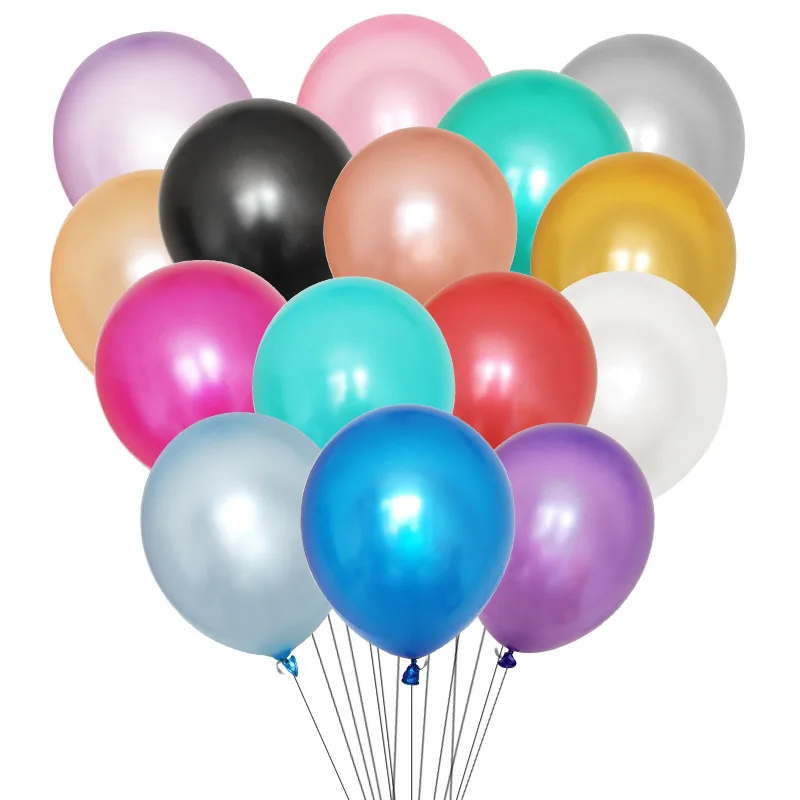 100Pcs Colorful Pearlescent Balloon Wedding Party Decoration Birthday Baby shower Party Decoration Balloon HW47 (5)