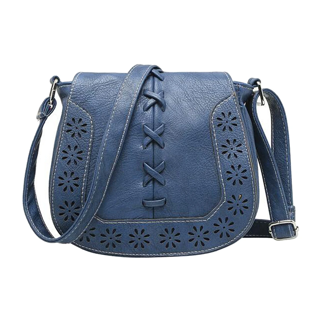 

TEXU Fashion Women Leather Handbags Retro Hollow Out Crossbody Shoulder Bag Hollow Out Lady Vintage Bag bags
