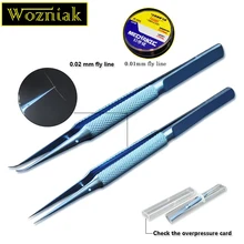 Wozniak профессиональный ремонт Fly line Пинцет для предотвращения оставления отпечатков пальцев плоскогубцы Перемычка линия 0,01 мм для материнская плата для iphone медная проволока