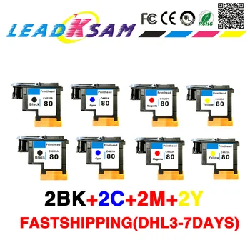 

2set fastship compatible for hp80 printhead c4820a c4821a c4822a c4823a 80 Designjet 1050 1055 1000 1000plus plotter print head
