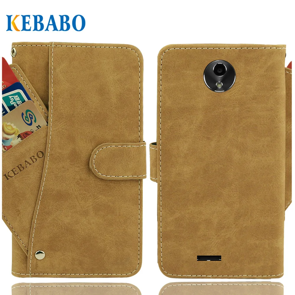 

Vintage Leather Wallet Prestigio Muze J3 3470 Duo Case 4.7" Flip Luxury 3 Front Card Slots Cover Magnet Stand Phone Bags