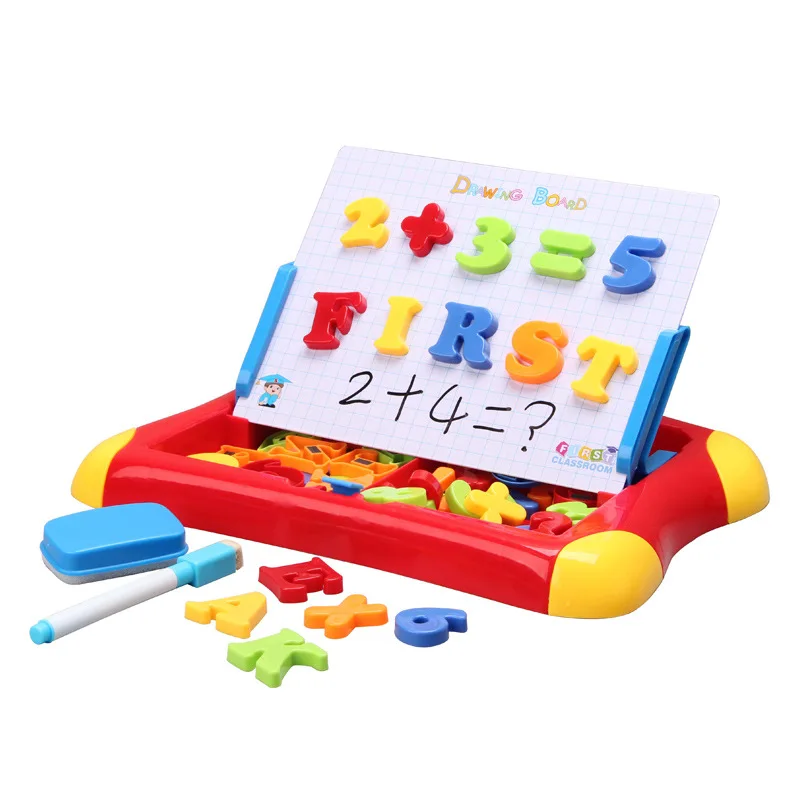 

Magnetic Writing Drawing Box Boards Children's Alphabet and Number Learning Sets Toys