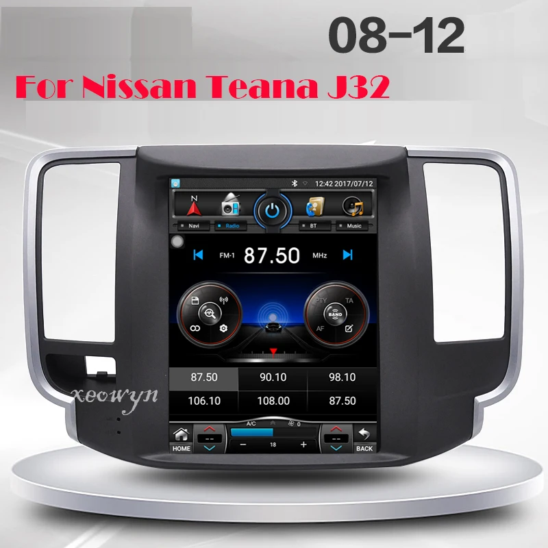 Vertical screen Quad core RAM2GB 10.1 inch Car GPS Navigation for Nissan teana J32 2008-2012 wifi internet bluetooth rear camera