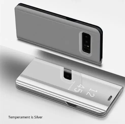 10 шт. умный зеркальный флип чехол для Samsung Galaxy J4 J6 J8 2018 PLUS прозрачный подставка J3 J5