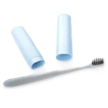 1 шт. зубная щетка+ модные канцелярские принадлежности держатель Чехол цилиндрический защитный чехол для путешествий ежедневное использование зубная щетка es
