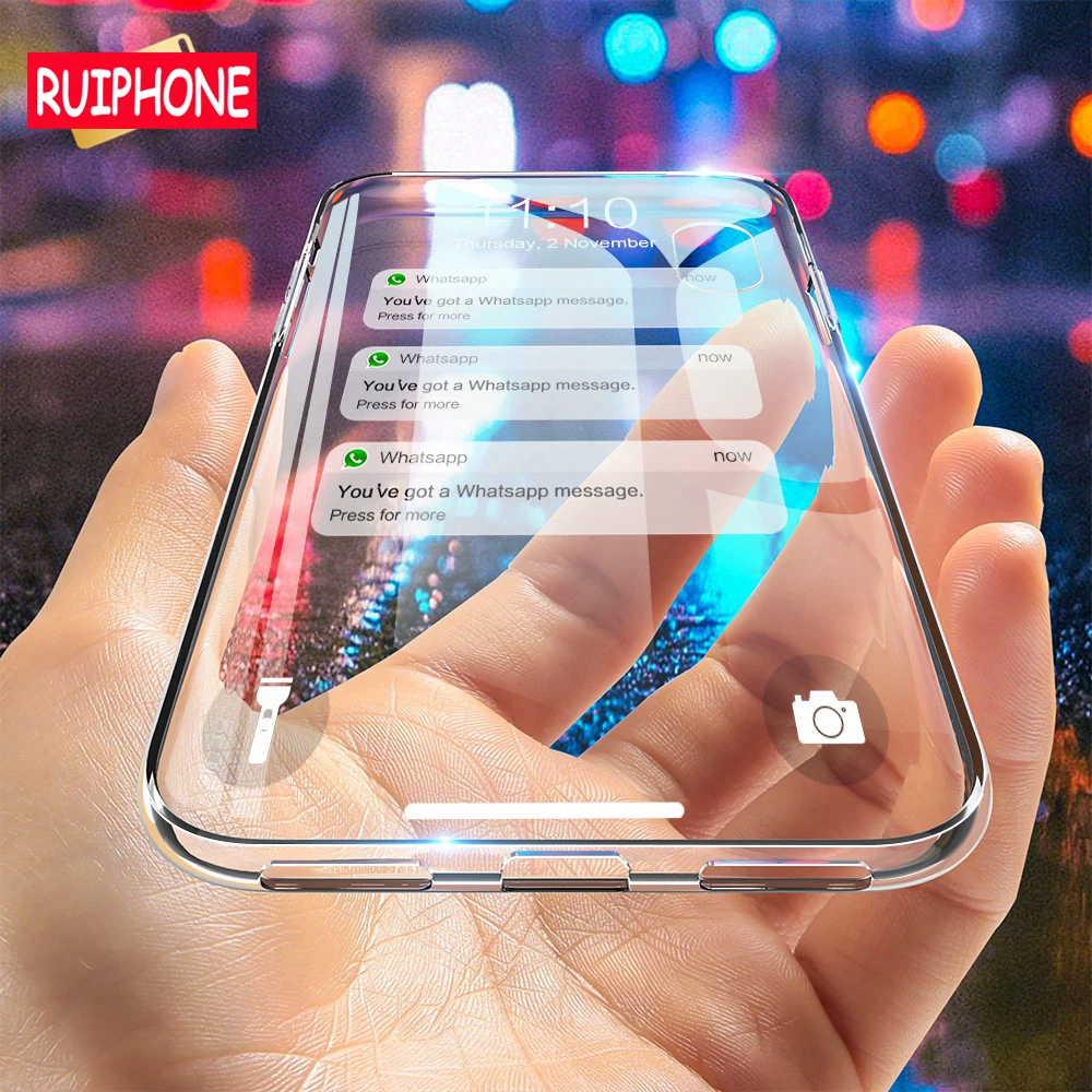 

RUIPHONE Case For Samsung Galaxy A5 A7 J5 J7 2016 2017 Thin HD Transparent Soft TPU Phone Case For Samsung S7 S8 S9 Plus Note 9
