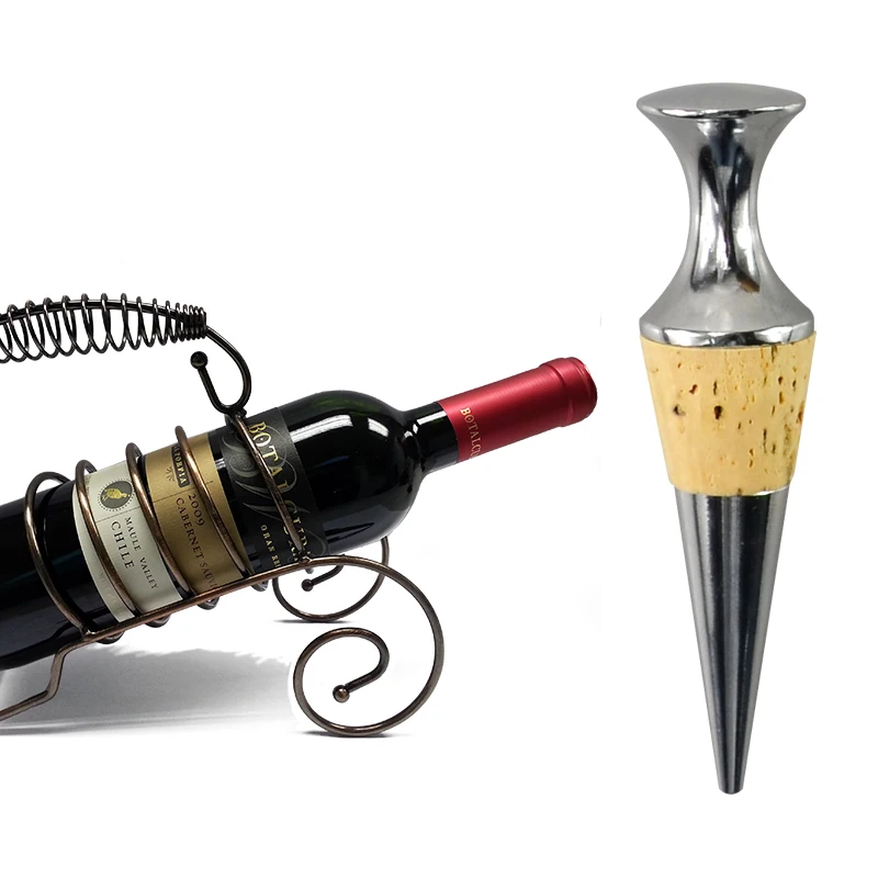 New Wine Stopper Zinc Alloy Wine Cork Wine Bottle Stopper Plug Seal
