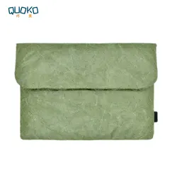 Vintage-Inspired Laptop Sleeve with Durable Fiber Material for 14-inch (Green)