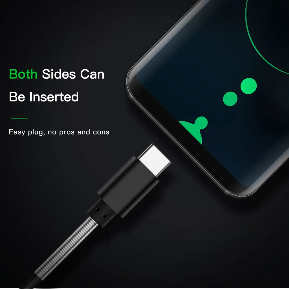 2.4A USB Type C Cable for xiaomi redmi k20 pro USB C Mobile Phone data Cable Fast Charging Type C Cable for USB Type-C Devices