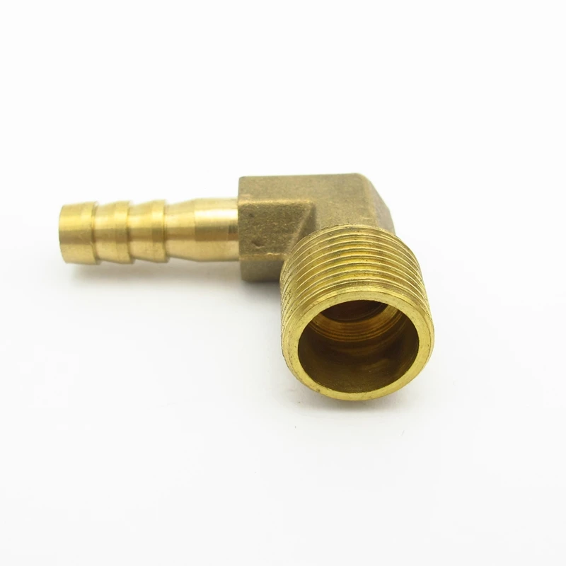 

8mm Hose Barb x 3/8" BSP Male Thread Elbow Brass Barbed Pipe Fitting Coupler Connector Adapter For Fuel Gas Water