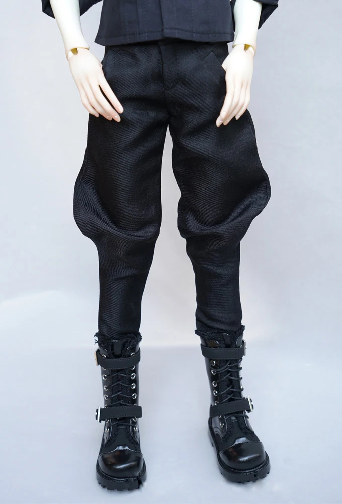 BJD doll clothes and trousers are suitable for 1/3 1/4 Uncle SD MSD men's black harlan fashionable pants and doll accessories