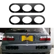 VODOOL 2pcs Universal Car Rear Bumper Race Air Diversion Diffuser Panels Exterior Mouding Auto Vehicle Accessory Car Styling