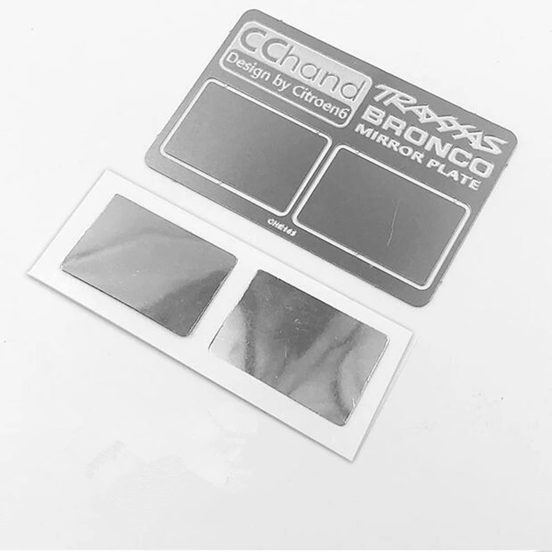 

1/10 rc crawler model car decorative accessories mirror stickers for 1:10 scale traxxas trx4 bronco ranger remote control truck