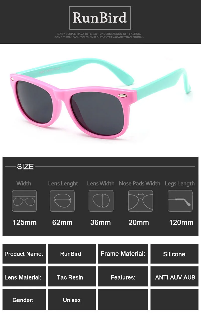 Детские поляризованные солнцезащитные очки TR90 для маленьких детей; классические модные очки детские солнечные очки для мальчиков и девочек; футболки с рисунком солнечных очков; UV400 младенческой Oculos 1102R