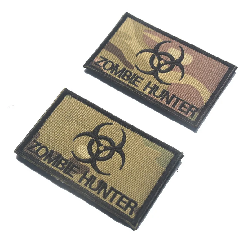 

Custom Biohazard zomiber hunter patch tactical camo patch ACU morale military badges hook back biker outdoor for hat vest