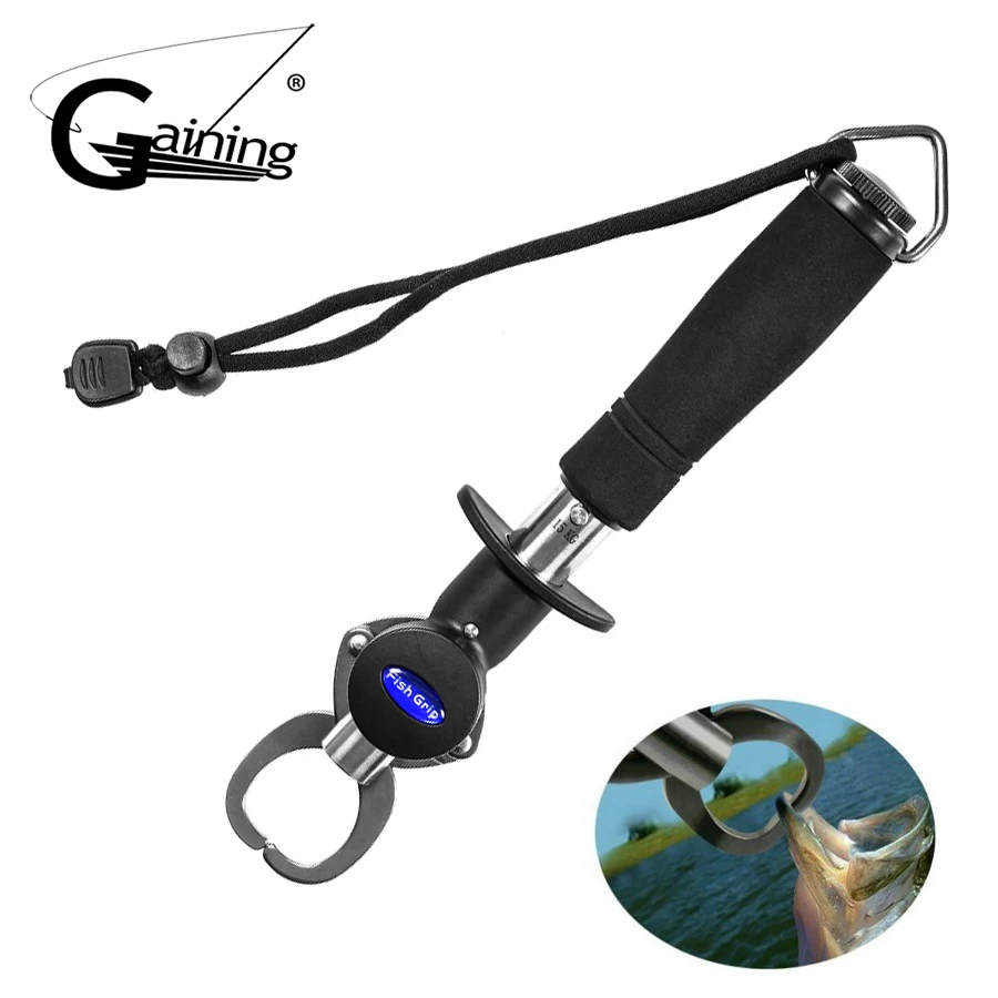 Portable Fish Lip Grabber Gripper Grip Tool Fish Holder Stainless Steel