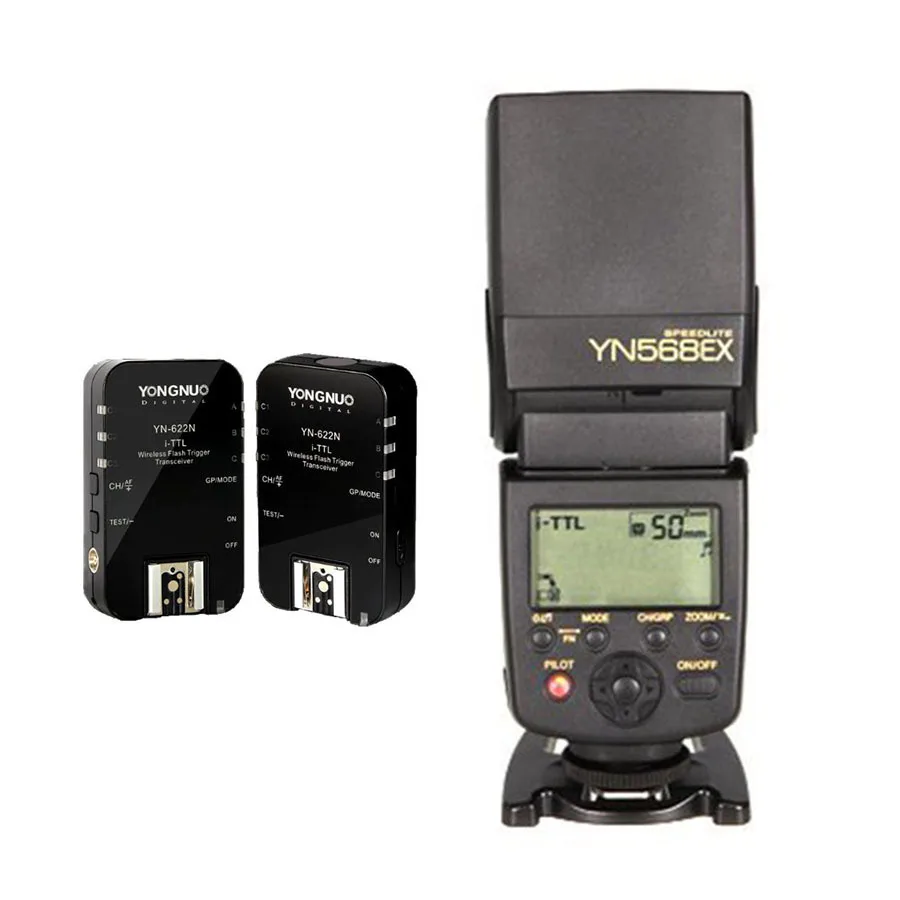 YONGNUO YN-568EX YN568EX  HSS Ttl- Speedlite + 2 X   YN-622N YN622N    Nikon