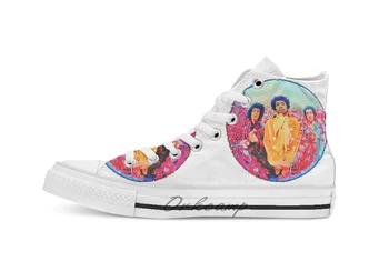 

experience Novelty Design breathable casual High Top lace-up Canvas shoes sneakers