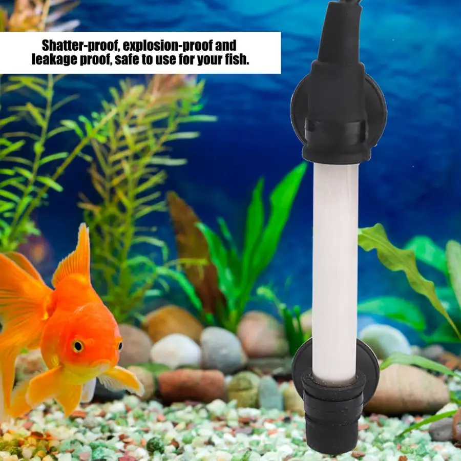 25 Вт Мини-нагреватель для рыб, нагревательный стержень для аквариума, регулировка температуры, продукты для контроля температуры домашних животных