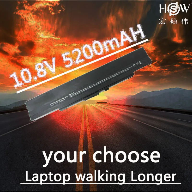 

HSW Laptop Battery 5200MAH For ASUS U53 U33 U42 U43 U43JC U43SD U52 U53JC A31-U53 A32-U53 A32-U53 A42-U53 bateria akku