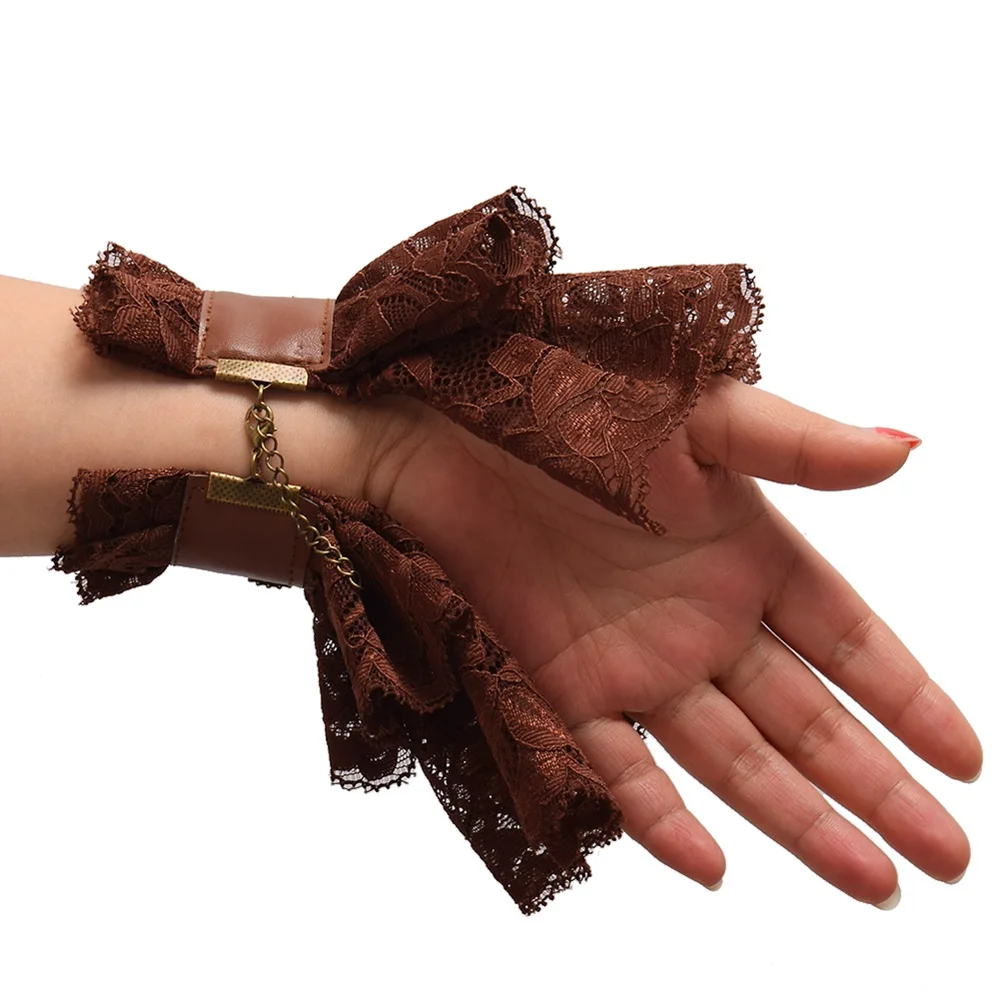 Steampunk Women Gothic Punk Lolita Cosplay Gloves