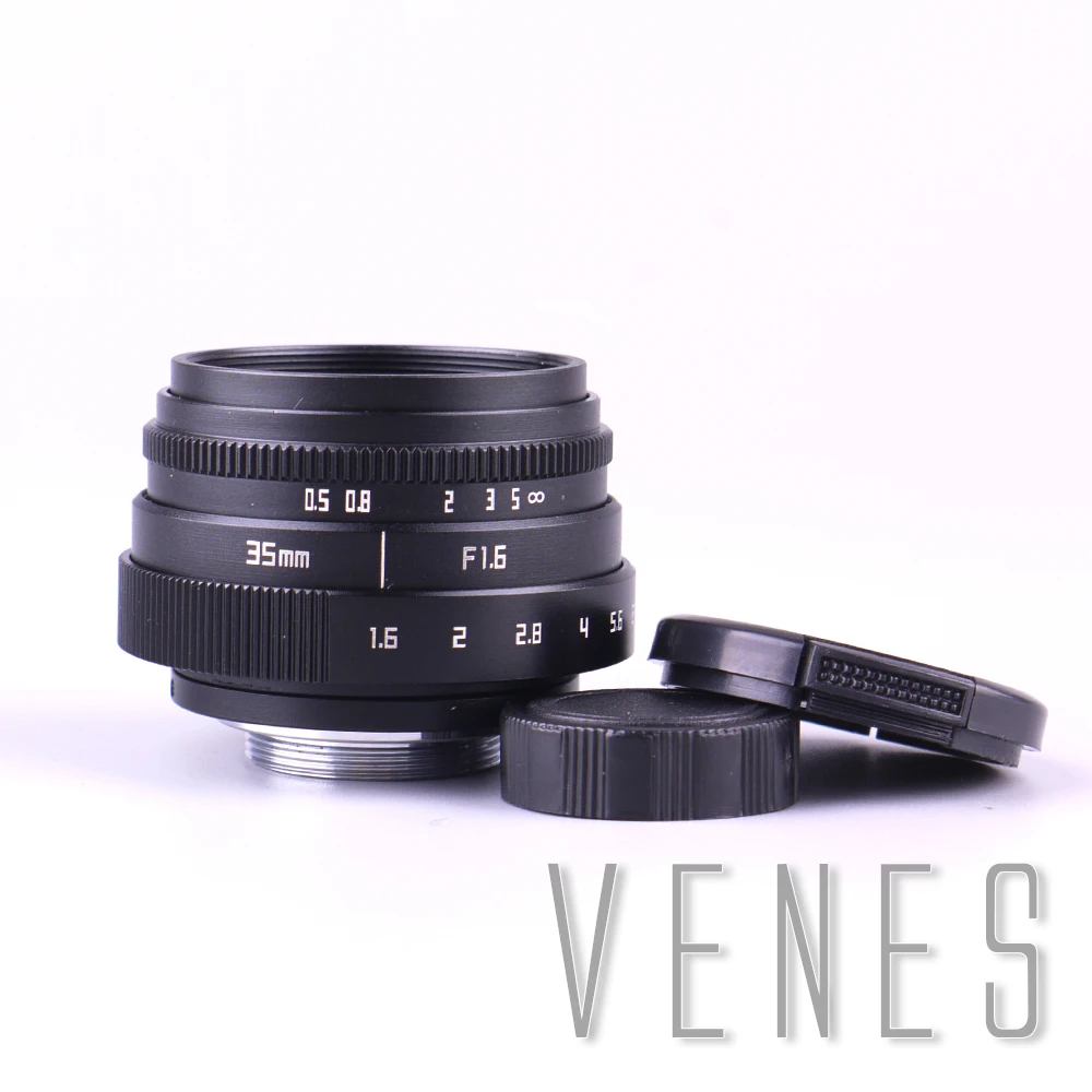 

Camera Lens Mini 35mm F1.6 APS-C Television T V Lens/C CTV Lens Suit For 16mm C Mount Camera