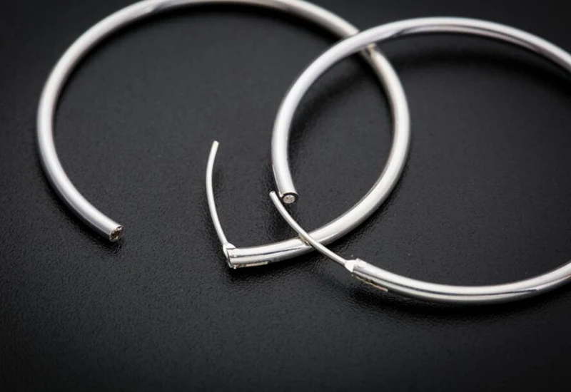 sinya circle ring hoop earring in 925 sterling silver ED0348E (2)