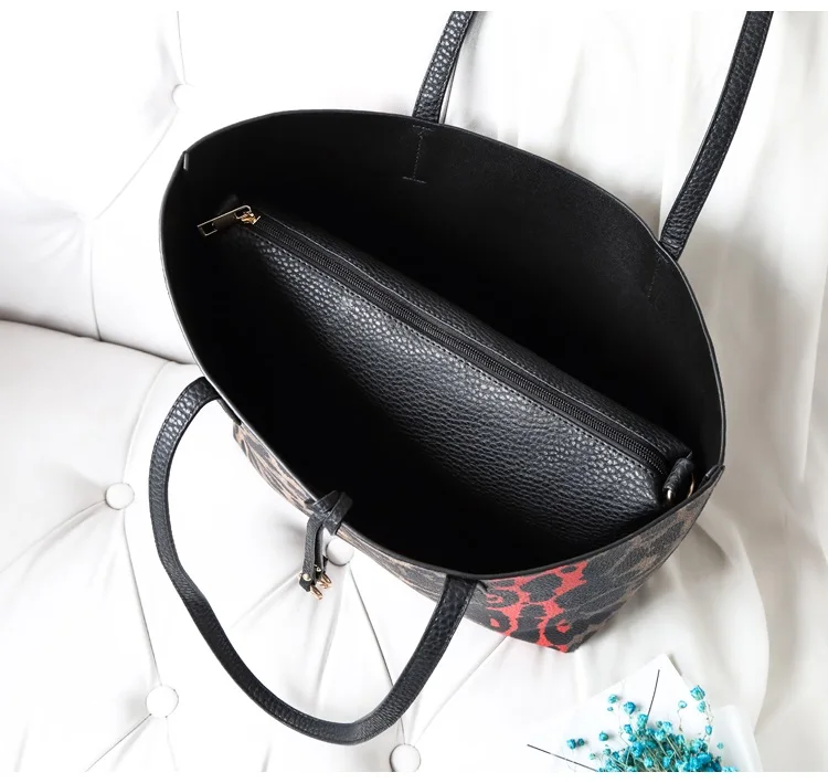 NIGEDU Fashion leopard large women handbag Brand Designer Shoulder Bag for Female Crossbody Bags PU Leather lady Big Totes (16)