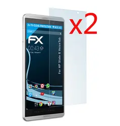 2x прозрачные пленки + 2x чистая ткань, ЖК-экран протектор пленки Защитная пленка для HP Slate 6 Voice Tab 6 "6 дюймов планшет