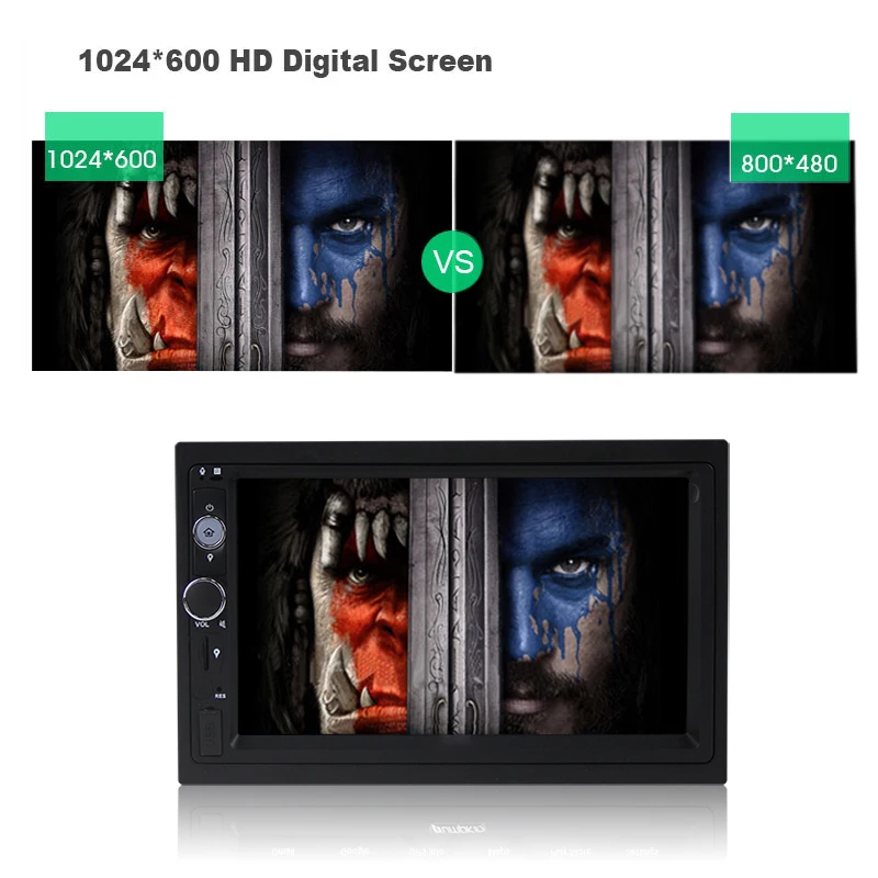 Best Android 7.1.2 System Double Din Universal Car Multimedia Player 8