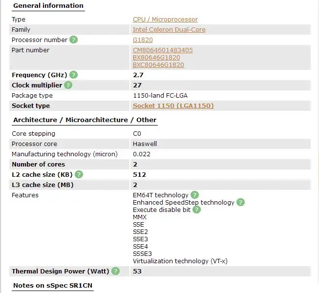 new cpu PC computer Intel Celeron  Processor G1820  (2M Cache, 2.7 GHz) LGA1150  Dual-Core  100% working properly Desktop Processor most powerful processor