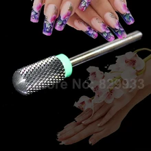 1 шт. большая бочка, гладкая верхушка, черные керамические сверла для ногтей, электрическое бурение, машинка для маникюра, дрель, аксессуар для дизайна ногтей, салонные инструменты