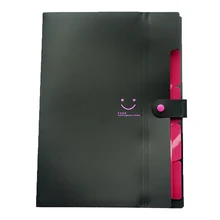 Affordable A4 Paper Expanding File Folder Pockets Accordion Document Organizer Black