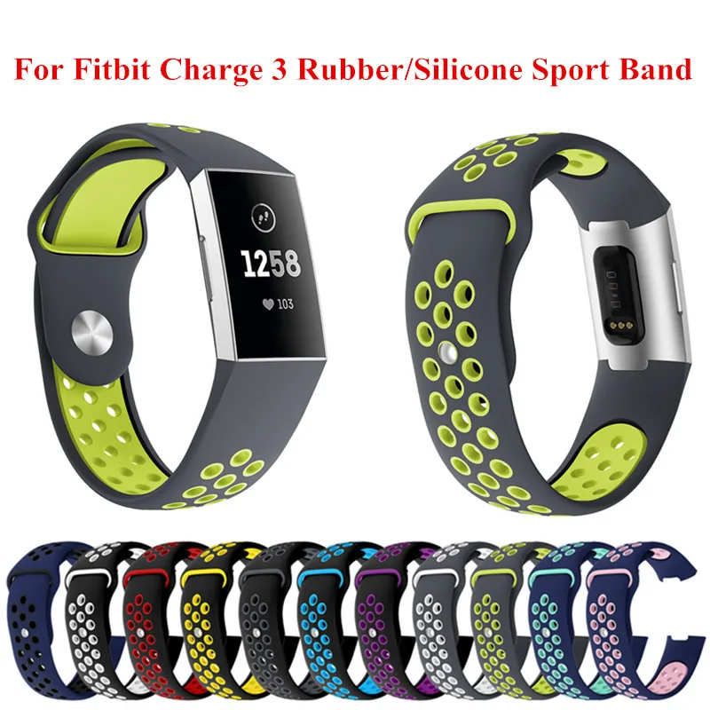 

Fitbit Charge 3 Band Silicone Replacement Watch Band for Fitbit Charge 3 Strap for Fit bit Charge 3 Band Bracelet for Charge 3