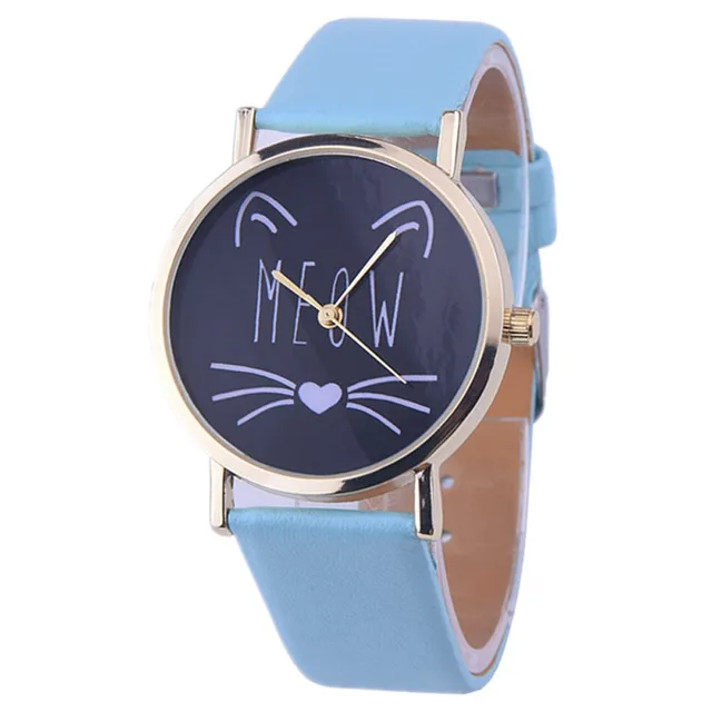 2018 Cheap Cat Women Watches Girls PU Leather Band Analog Quartz Watch Ladies Wr 2018 Cheap Cat Women Watches Girls PU Leather Band Analog Quartz Watch Ladies Wr