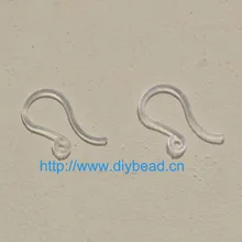 100 шт Сделай Сам серьги фурнитура Прозрачные Серьги застежки крючки фурнитура для ювелирных изделий, основы для серег изготовление аксессуаров пластиковые крючки серьги ювелирные изделия