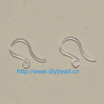 

100pcs DIY Earring Findings Transparent Earrings Clasps Hooks Fittings Jewelry Making Accessories Plastic Hook Earwire Jewelry