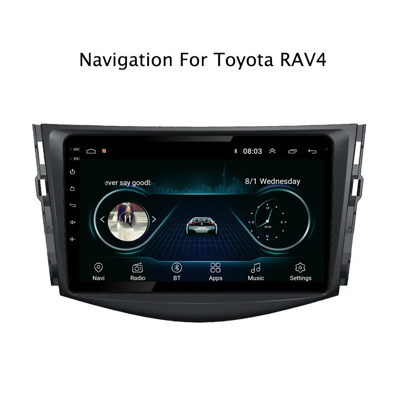 NaviTopia Android 8 1 автомобиль радио стерео проигрыватель для Toyota RAV4 2007 2008 2009 2010 2011 2012 с