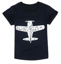 2015 New Arrival Children Clothes Boys Girls Unisex T Shirt Fashion Summer Casual Flight Print Cotton Kids T Shirt